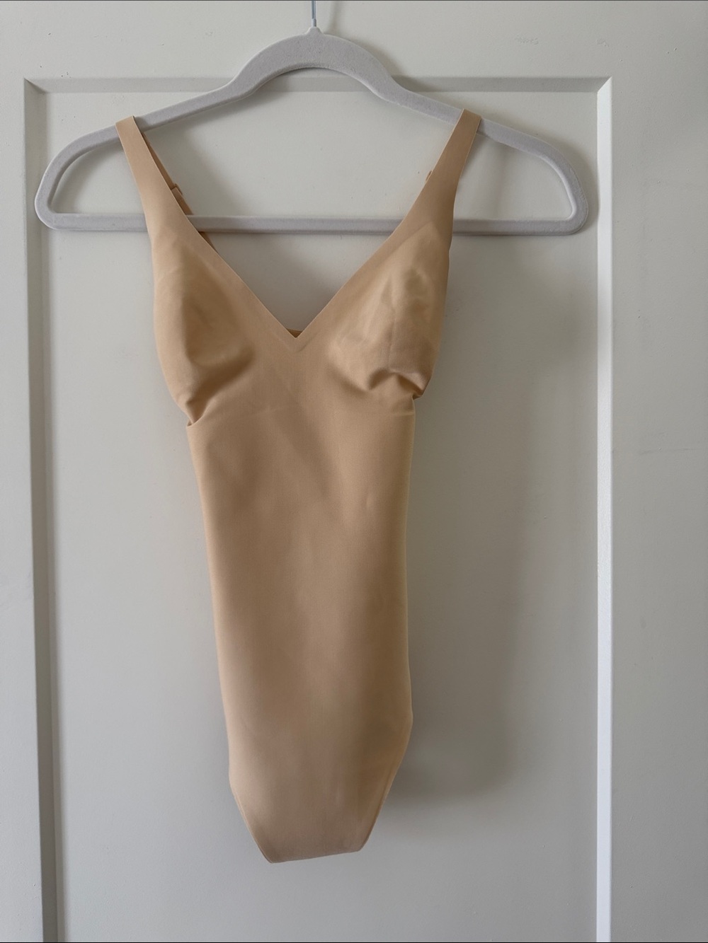 SKIMS Nude V-Neck Tank Bodysuit